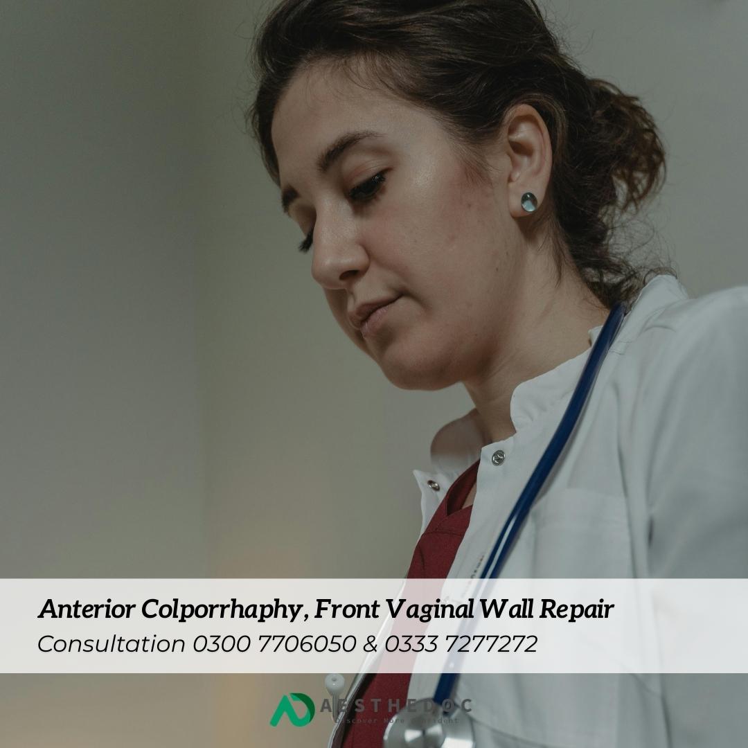 Anterior Colporrhaphy, Front Vaginal Wall Repair